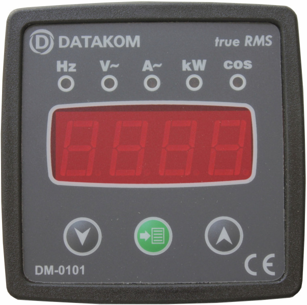 DATAKOM DM-0101 Мультиметр, 1 фаза, 72x72 мм