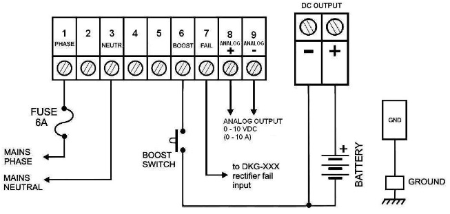 DATAKOM SMPS-1210-D (12V/10A) Зарядное устройство аккумулятора с дисплеем
