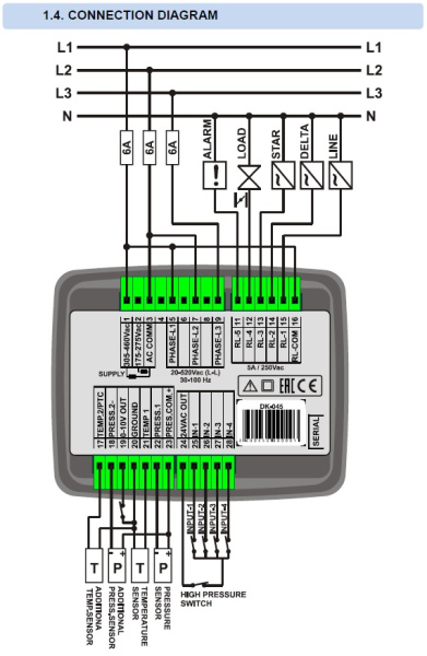 DATAKOM DK-45-MK2 Контроллер компрессора c электроприводом