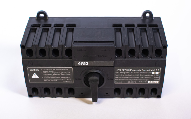 Автоматический переключатель ATS REV6-63/4P