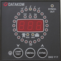 DATAKOM DKG-117, 72x72 мм Контроллер синхронизации с контрольным реле