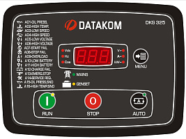DATAKOM DKG-325 Панель управления генератором мощностью до 15KVA со встроенным зарядным устройством,