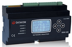 DATAKOM DKM-430 Многофункциональный анализатор, 30 входов CT, 1,9-дюймовый ЖК-дисплей, RS-485, USB / устройство, 2 входа, 2 выхода (AC & DC питание)