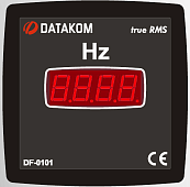 DATAKOM DF-0101 Частотометр, 1 фаза, 72x72 мм
