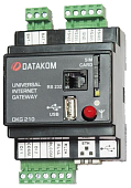DATAKOM DKG-210-D3 GPRS GSM и Ethernet Шлюз с источником питания постоянного тока