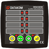 DATAKOM DKM-0208 DC Сигнализатор аварийных ситуаций, 8 каналов, источник питания постоянного тока