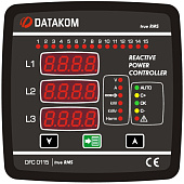 DATAKOM DFC-0115 Контроллер компенсации реактивной мощности (12 шагов), 144x144 мм