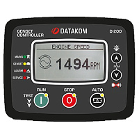 DATAKOM D-200 GPRS Многофункциональный контроллер управления генератором c MPU и GSM модемом