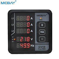 MEBAY GV59R Цифровой измеритель переменного тока